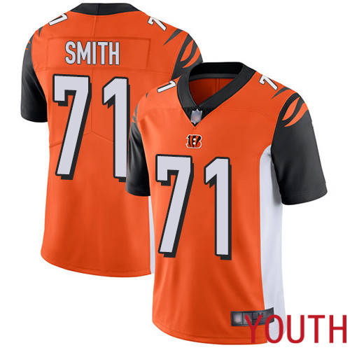 Cincinnati Bengals Limited Orange Youth Andre Smith Alternate Jersey NFL Footballl 71 Vapor Untouchable